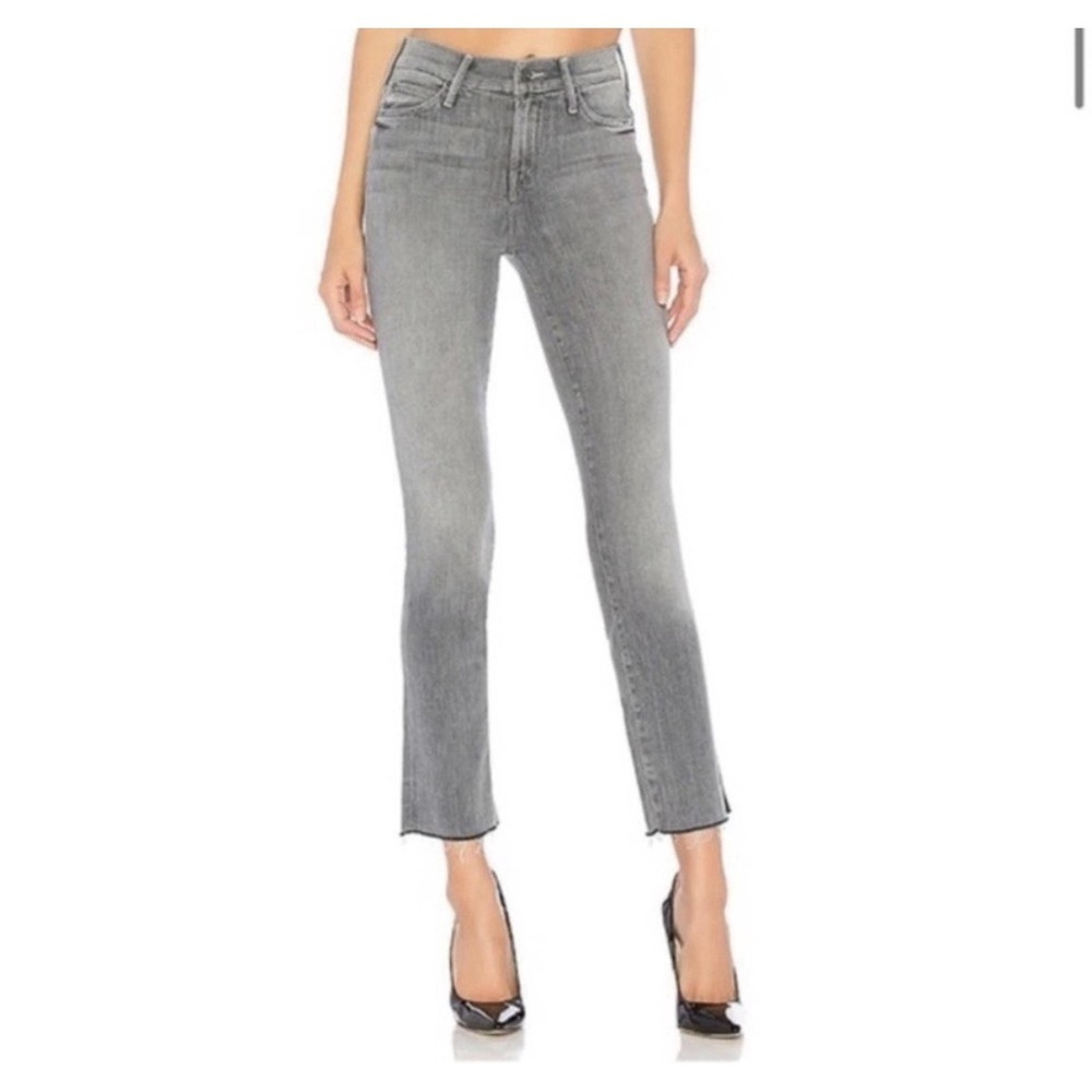 MOTHER Rascal Ankle Snippet Makin' the Grade Jeans Size 28 Gray EUC